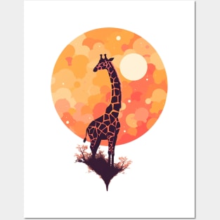 giraffe Posters and Art